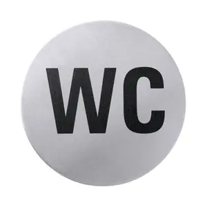Türsymbol rund WC 18/10 Contacto
