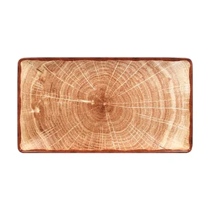 Servierteller 33x18,1x2,7cm recht. Fusion Woodart bauholzbraun RAK