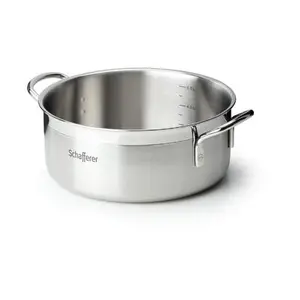 Bratentopf 28cm 7,3L Profi -Schafferer Edelstahl Schafferer