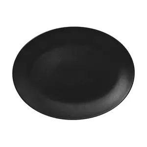 Platte oval 36x27cm Fusion Neofusion schwarz RAK