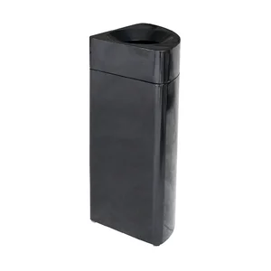 Selbstlöschender Abfalleimer 40 l 1/4 Kreis schwarz Cookmax black
