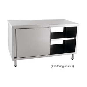 Durchreicheschrank 2000 x 700 x 850 mm mit Schiebetüren Cookmax orange