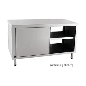 Durchreicheschrank 2000 x 700 x 850 mm mit Schiebetüren Cookmax orange