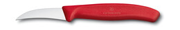 Tourniermesser 6 cm gebogen rot              neue Ausführung