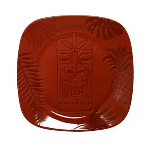 Teller quadr. 27x27cm Fusion Aztek rot RAK