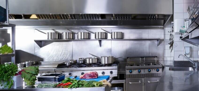 Wandbord aus Edelstahl