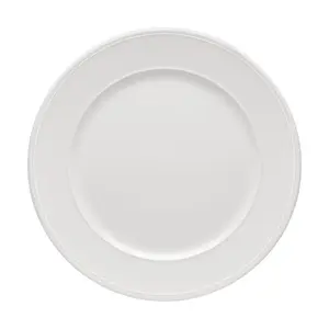 Teller flach Fahne 21 cm Come4Table Weiss Bauscher