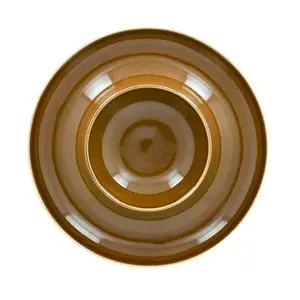 Teller rund Ø25cm Mittelteil tief Ivoris Ahore Suggestions caramel RAK