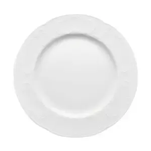 Teller flach 28cm               5719/28 Mozart Weiss Bauscher