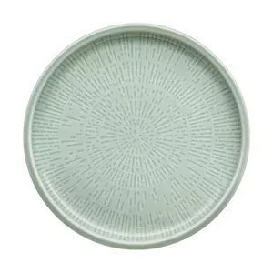 Teller flach coup Struktur 17 cm FROST Shiro Glaze Schönwald