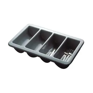 Besteckkasten GN 1/1 grau mit 4 Mulden Assheuer & Pott