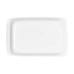 Platte 181x119mm rechteckig     1162/18 Porzellan weiss Bauscher