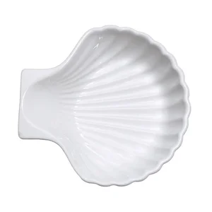 Muschelschale Keramik, weiß Contacto