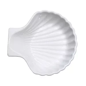 Muschelschale Keramik, weiß Contacto