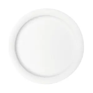 Teller flach 25cm schmaler Fahne Dimension weiss Bauscher