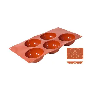 Silikon-Backmatte 5 x Ø 8cm Höhe 4,0cm Contacto