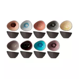 Schüssel 10er Set Fun 75ml Steinzeug farbig sortiert 
