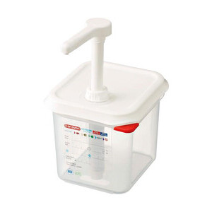 Saucendispenser GN 1/6 2,6L transparent PP 