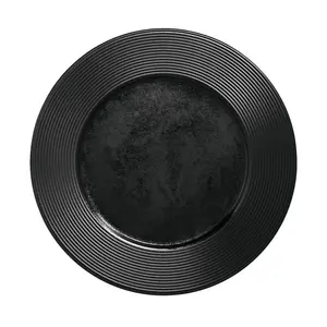 Teller Ø22cm Fusion Edge schwarz karbon RAK