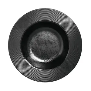 Teller tief 31cm Fusion Edge schwarz karbon RAK