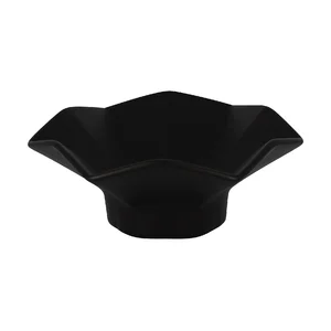 Schale in Blumenform 16x5cm Ivoris Aurea schwarz RAK