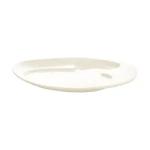 Teller 32x26,5cm 2 Vertiefungen Ivoris Nabur RAK