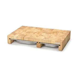Multifunktionsbrett 50x32x8 cm Stirnholz Continenta