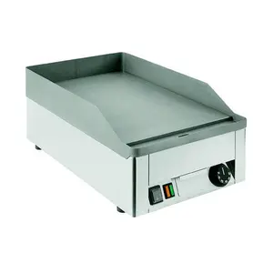 Griddle-Bratplatte Elektro glatt  2,9KW 230V Cookmax black