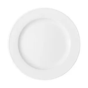 Teller flach 27cm Fahne         5382/27 Bonn weiss Bauscher