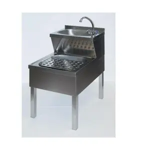 Handwasch-Ausgussbecken  50x70x85 cm schwarz Cookmax black