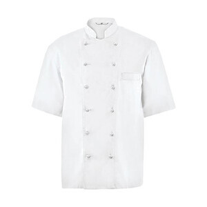 Herren-Kochjacke Gr.M weiss Cuisine Basic Halbarm 100%CO Greiff since 1902