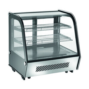 Tischkühlvitrine, Umluft, 100 l 682 x 450 x 675 230 V / 0,16 kW Cookmax orange