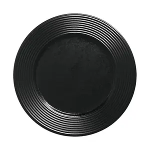Teller Ø16cm Fusion Edge schwarz karbon RAK