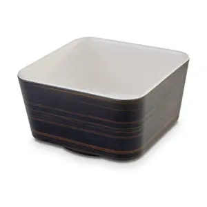 Schale 13 x 13 cm Cream / Eiche APS Plus Melamin Assheuer & Pott