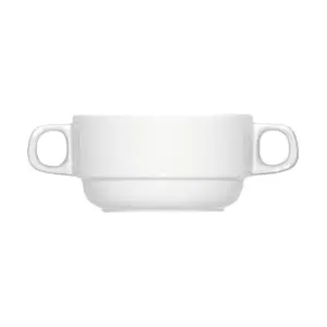 Suppenobere 0,25ltr. Stapelb. 1140/0.26 Porzellan weiss Bauscher