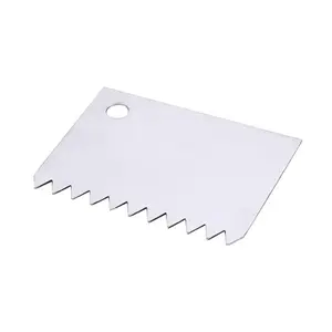 Zacken-/ Kammschaber Edelstahl Länge 11cm Breite 8cm mit Aufhängeloch Contacto