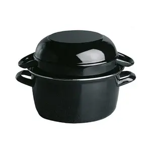 Muscheltopf für 1,5 kg schwarz emailiertes Stahlblech Assheuer & Pott