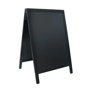 Doppeltafel 85x55cm schwarz Contacto