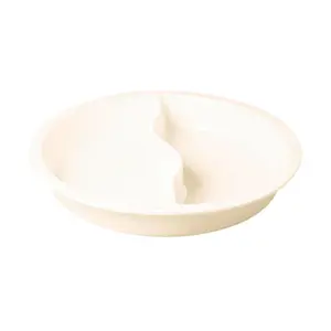 Schale GN rund geteilt 39x6,2cm Ivoris Buffet RAK