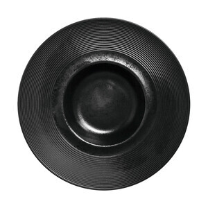 Gourmetteller 26cm tief Fusion Edge schwarz karbon RAK