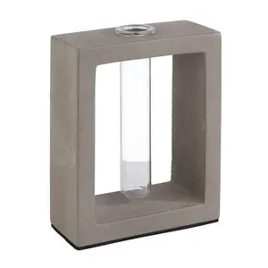 Vase mit Glaseinsatz Element 10 x 4,5 cm H: 12,5 cm Assheuer & Pott