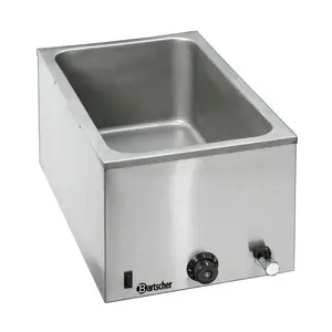 Wasserbad Bain Marie  mit Wasserablaufhahn GN1/1-200mm Bartscher