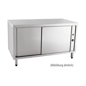 Wärmeschrank 1200 x 700 x 850 mm   ohne Aufkantung m. Türen Cookmax orange