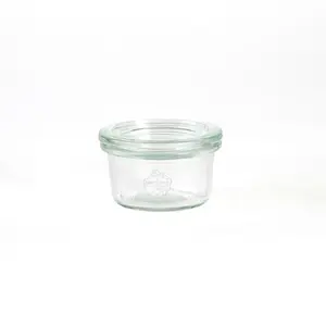 Einmachglas 50ml RR40 Sturzform mit Deckel  12er Pack Weck