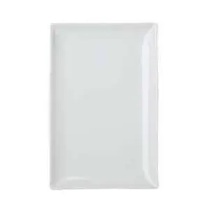 Teller rechteckig, 30,5x20 cm Porzellan weiss 