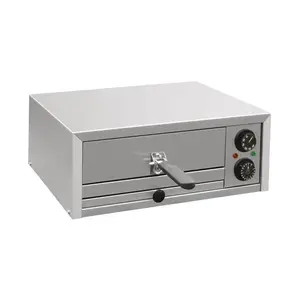 Mini-Pizzaofen mit 1 Etage  53 x 43 x 20  230V / 1,75kW Cookmax orange
