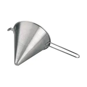Spitzsieb Ø 24 cm mit Rundstiel, Edelstahl 