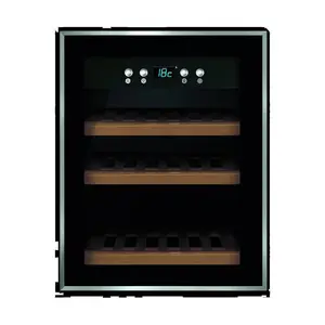 Weintemperierer, eine Zone, 12 Flaschen  230V / 0,14kW Cookmax black