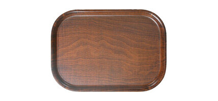 Cambro 1400CT-138 Tablett Mit Rutschfester Gummioberfläche – Rund, Braun, ø 356 Mm