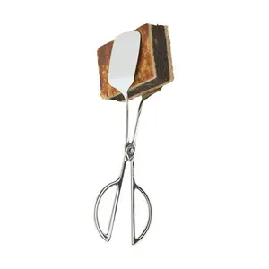 Brot- und Gebäckzange 25 cm Edelstahl hochglanzpoliert Assheuer & Pott